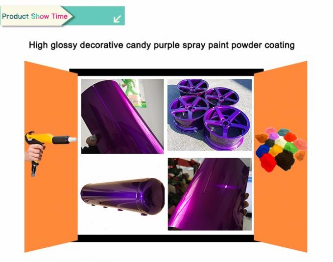 212高い光沢のある装飾的なキャンデーの紫色のスプレー式塗料の粉coating.jpg