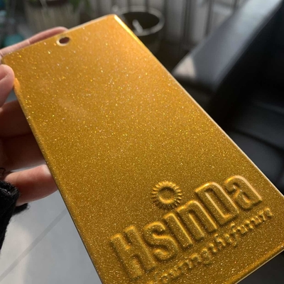 クロムゴールド スパークル メタリック 電気静止粉末塗装 装具 ボート 機器 塗装