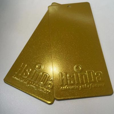 静電塗装用の耐腐食性・耐UV性ゴールドメタリック粉体塗料